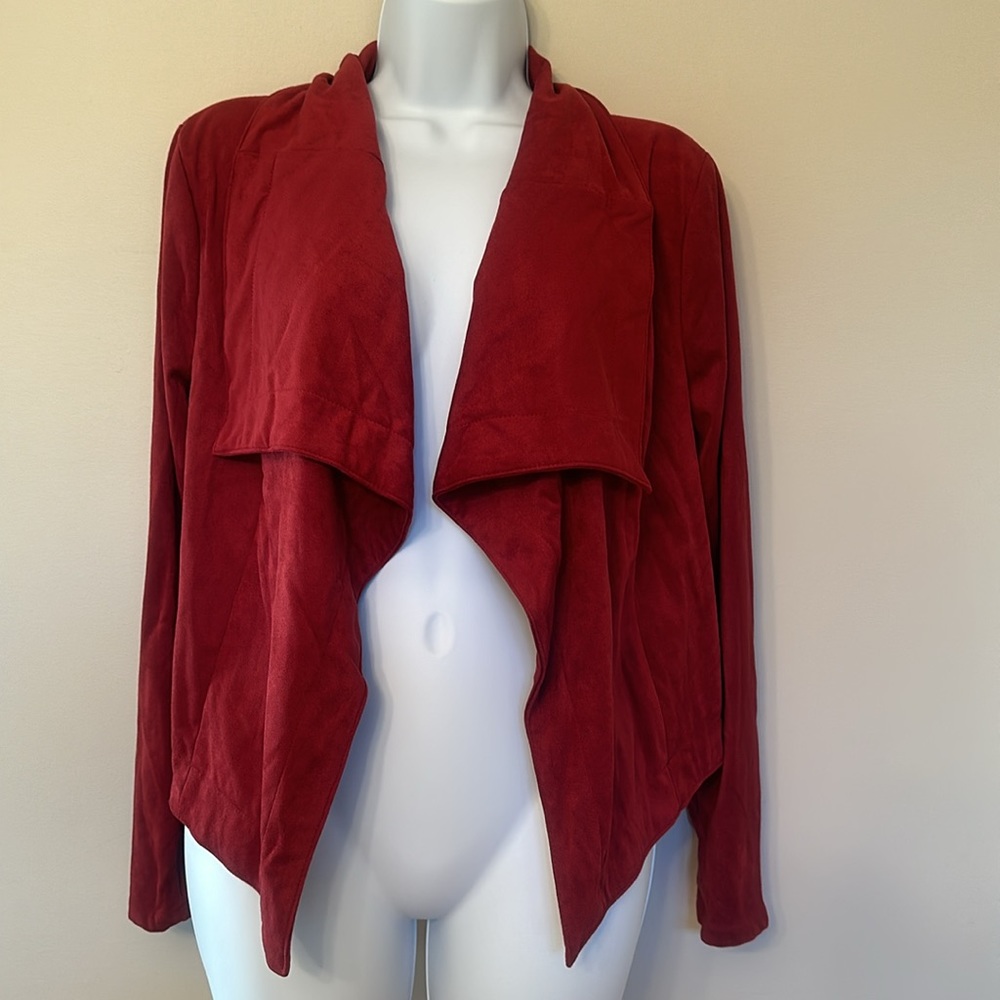 NWT suede blazer